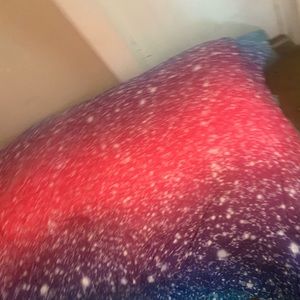 Galaxy print bedding only used one time new